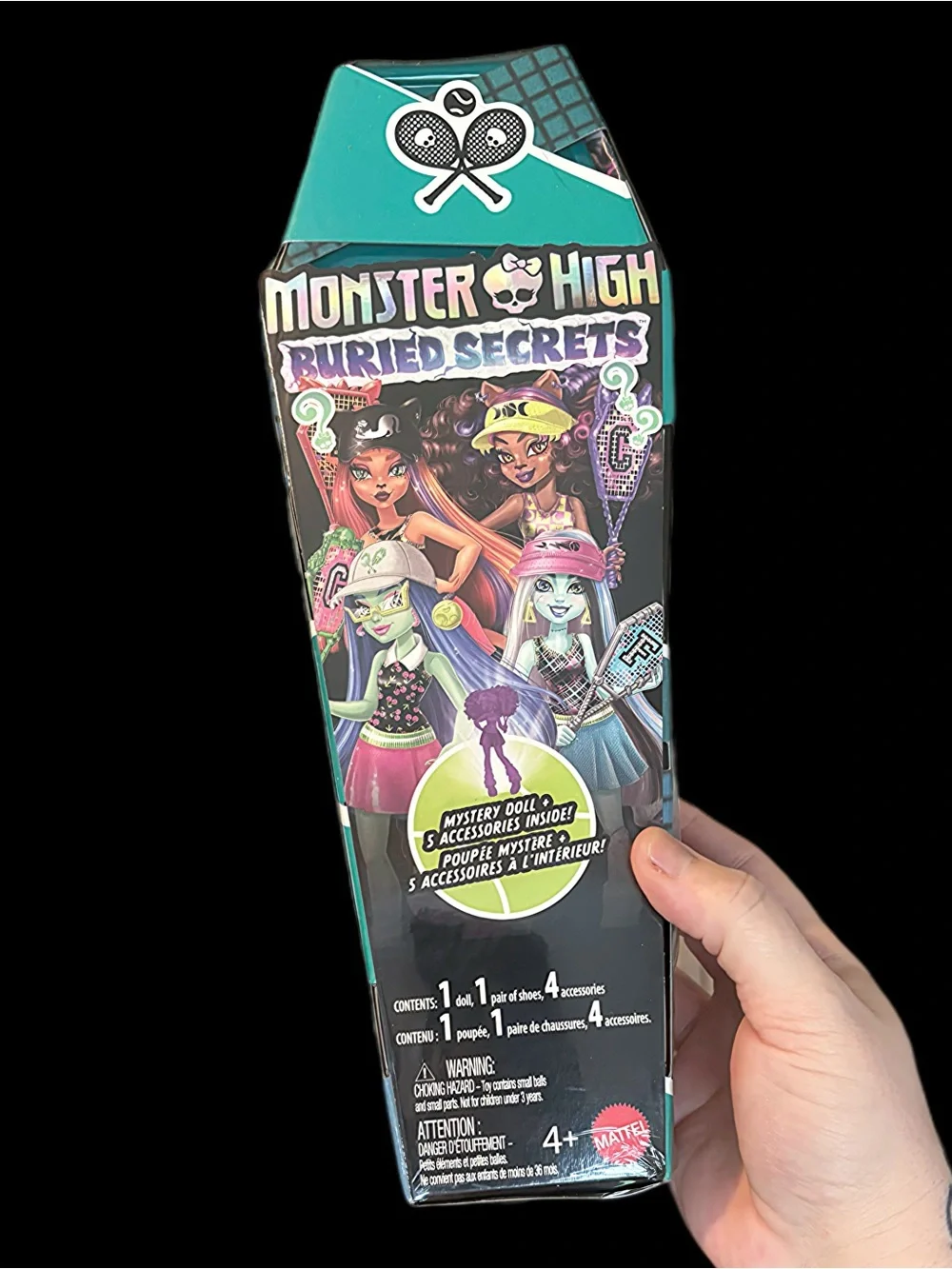 Monster High Buried Secrets Mystery Doll Coffin Box - New and Sealed MATTEL